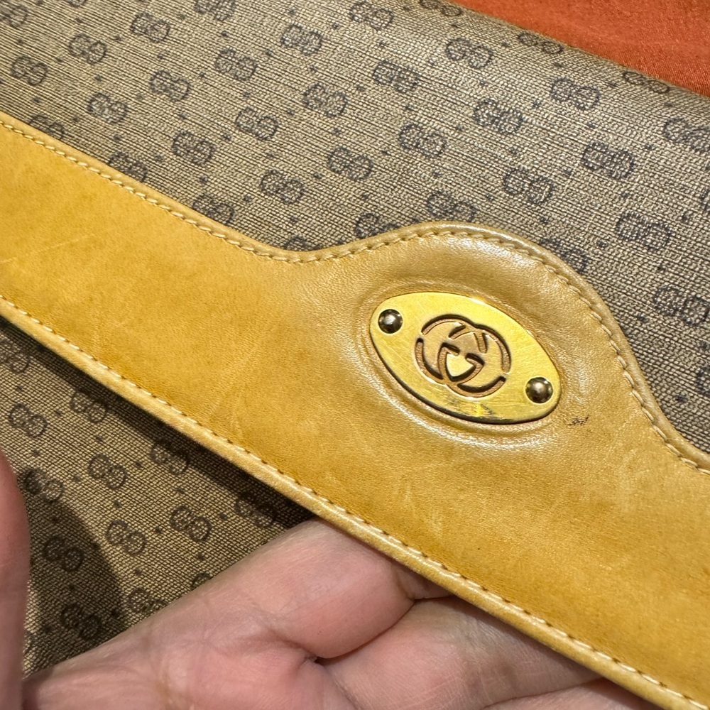 Gucci Patterned Tan and Yellow Women's Bag - Picture 6 of 13